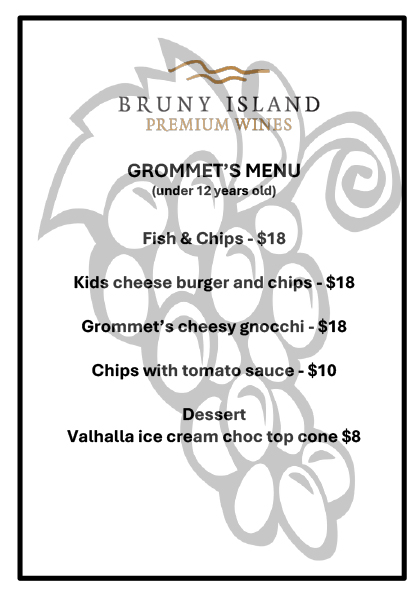 GROMMET'S MENU 30:6:26